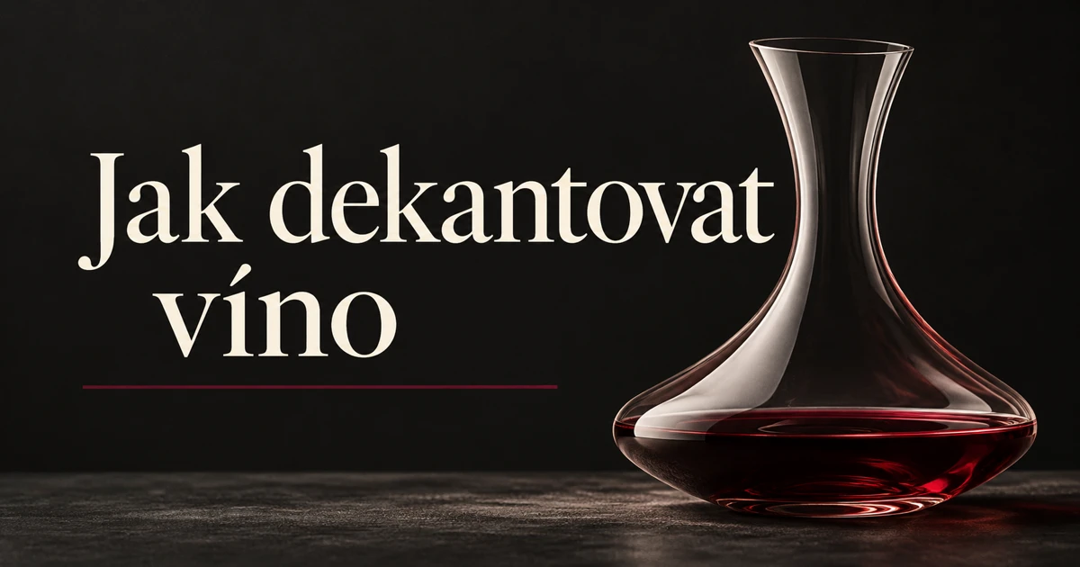 Jak dekantovat víno — praktický návod